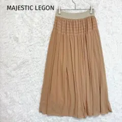 マジェスティックレゴン/美品！マキシフレアロングスカート ウエストゴム　春コーデ