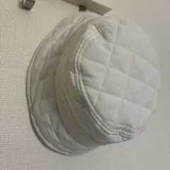 WEGO バケットハット 白 キルティング ホワイト