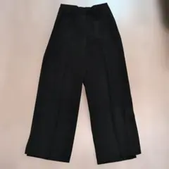 INDIVI 黒 パンツ S ワイドパンツ