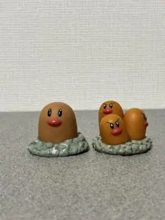 ポケモンキッズ　指人形　ディグダ　ダグトリオ　セット ① ポケモン