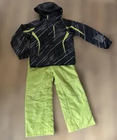 on-yo-ne スキーウェア　上下　150 黒、黄緑