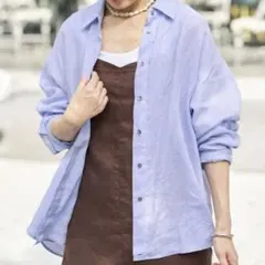 IENA イエナ ウォッシャブル リネン麻 2WAY シャツのサムネイル