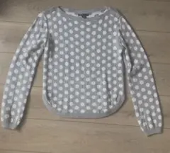 gapkids 160cm グレー水玉 長袖ニット