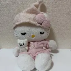 サンリオ希少 おやすみドールSキティぬいぐるみピンクの帽子付きぬいぐるみ サンリオ希少 おやすみドールSキティぬいぐるみピンクの帽子付き