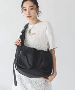 【値下げ】JEANASIS ショルダーバッグ ブラック