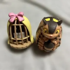 スタジオジブリ　魔城の宅急便(ジジ)となりのトトロ(ネコバス) おきあがりこぼしのサムネイル