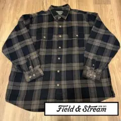 Field & Stream ヘビーネルシャツ XXL チェック アウトドア