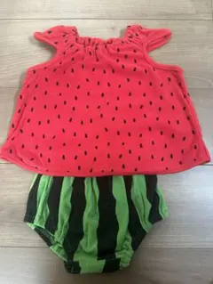 スイカ柄 ベビー服 セット
