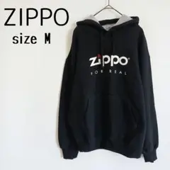 【ZIPPO】裏起毛スウェットパーカー プルオーバー フロッキーロゴプリント