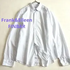 【美品】フランクアンドアイリーン フィンバー　サークル　総柄シャツ　L コットン