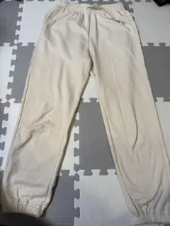 UNIQLO スウェットパンツ　クリーム色 ジョガーパンツ