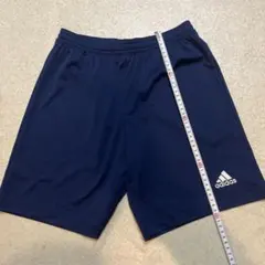 adidas サッカー　ゲームパンツ　ネイビー160