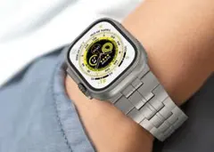 Apple Watch Ultra 2 チタンベルト+チタンフレーム+保護ガラス