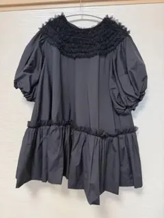rosy monster ロージーモンスター ミニフリル ブラウス ブラック