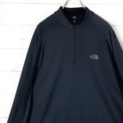 ノースフェイス ハーフジップ ジャケット ロゴ刺繍 裏起毛 105 XL