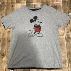 【レア！】Champion × Disney Mickey リバーシブルTシャツ