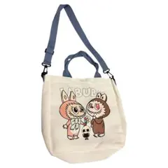 ラブブ トートバッグ ピンク×ブラウン 2WAY 手持ち・肩掛け可