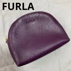 【USED】 FURLA ポーチ パープル