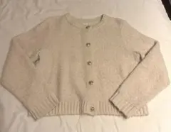 GAP クルーネックカーディガン M オフホワイト