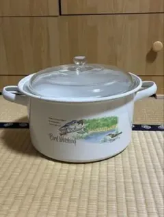 レトロ　ホーロー鍋 両手鍋