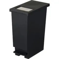 美品！ペダル付きゴミ箱 45L！ビッグサイズ 高さ55cm！2通りの入れ方！黒