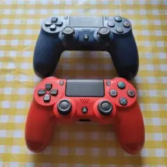 PS4 Dualshock4 デュアルショック コントローラー 青 赤 セット