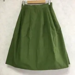 【無印良品】オリーブグリーン フレアスカートのサムネイル