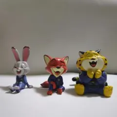 ズートピア ジュディ、ニック、クロウハウザー ガチャガチャ