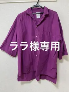 ララ様専用　niko and ...綿100% シャツ　ワインレッド