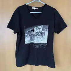 semantic design Tシャツ 半袖シャツ　ブラック