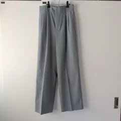 GLOBAL WORK ウツクシルエット ワイドパンツ グレー M