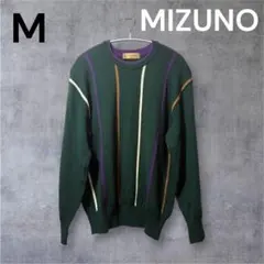 GRAND MONARCH mizuno セーター ストライプ M 緑 マルチのサムネイル