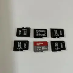 MicroSDメモリーカード 16GB SanDisk Metorage 7枚