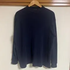 90s 「SHAVERLAKE」 モックネックセーター ネイビー フェード