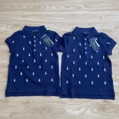 双子　ポロシャツ　120 Ralph Lauren 2枚セット　紺