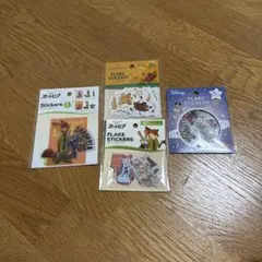 フレークシール　ズートピア　ライオンキング　ディズニー　ステッカー　セリア