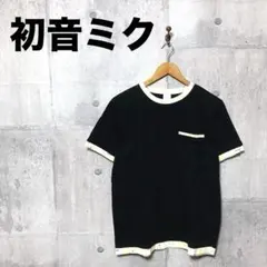 雪ミク スカイタウン 初音ミク Tシャツ M ブラック リンガーT