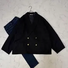 クラシカルエルフ サイドスリットオーバーサイズ ダブルブレストジャケット 金釦