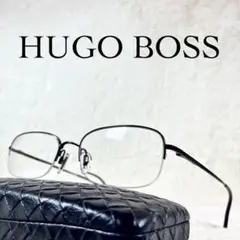 極美品　HUGO BOSS　ヒューゴボス　メガネ　超軽量　ブラックフレーム