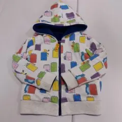 モンスターズインク　ジップアップパーカー　リバーシブル　130