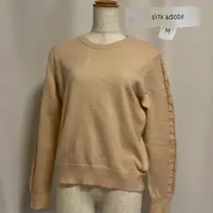 322 pink adobe ベージュ ニットセーター M
