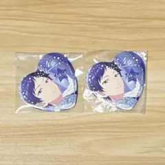 あんさんぶるスターズ　伏見弓弦　ハート型ビッグ缶バッジ　アニバーサリー