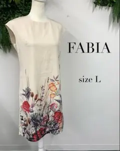 FABIA ノースリーブワンピース　ボタニカルプリント　Ｌ　レディースのサムネイル