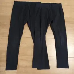 120cm 黒色スパッツ 2着まとめ売り
