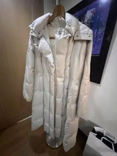 Courage’s フード付きダウンロングコート ホワイト