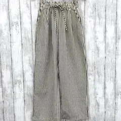 【 DAZY 】ストライプ柄 ドローストリング ルームウェアパンツ Sサイズ