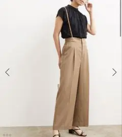 サスペンダー付ワイドパンツ　vis