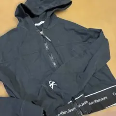 Calvin Klein Jeans ジップアップパーカー セットアップ 黒 Lのサムネイル
