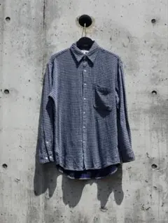 90s PERRY ELLIS shirt レーヨン 長袖シャツ ペリーエリス