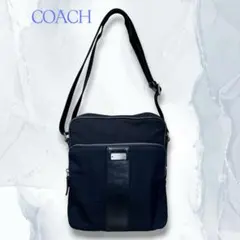 美品 希少 COACH ショルダーバッグ シグネチャー ブラック